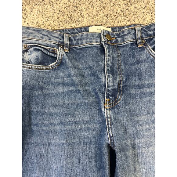 Ba&sh Colorblock Straight Leg Denim Jeans Women’s 3(L)Elevated Basic Capsule - Picture 10 of 12